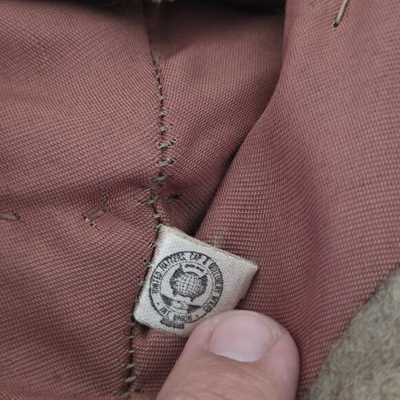 Vintage Womens Genuine Mink Fur Hat Beanie Cloche MCM Union Made USA OSFM Beige - Picture 6 of 7